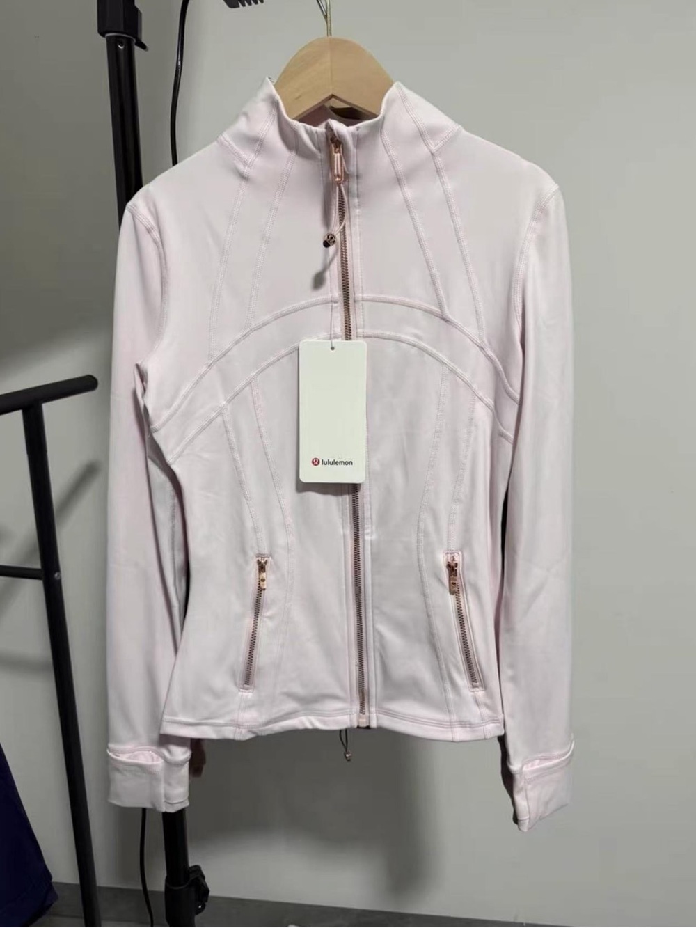 lululemon athletica Light Pink Bomber-Style Zip Jacket